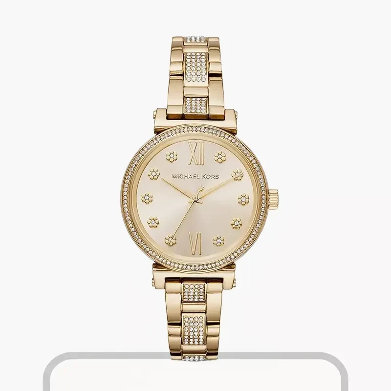 Michael Kors Gold-tone Dial Ladies Watch- MK3881